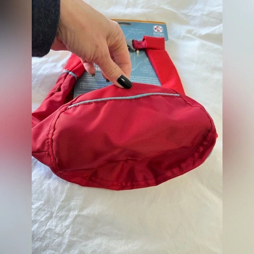 Kurgo Kibble Carrier | Dog Travel Food Storage Bag (Up To 5lbs) | Red NWT